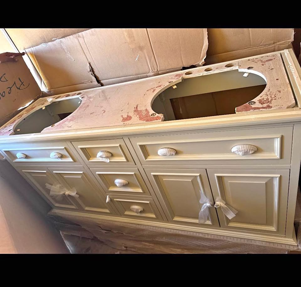 Home Decorators Sadie 67” Double Sink Bath Vanity - No Top