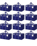 FYGRIP 12-Pack Extra Heavy Duty Large Moving Storage Bags – Blue