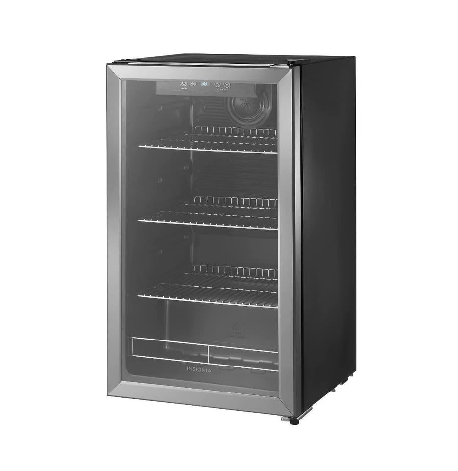 Insignia 115-Can Beverage Cooler NS-BC115SS9 - Stainless Steel