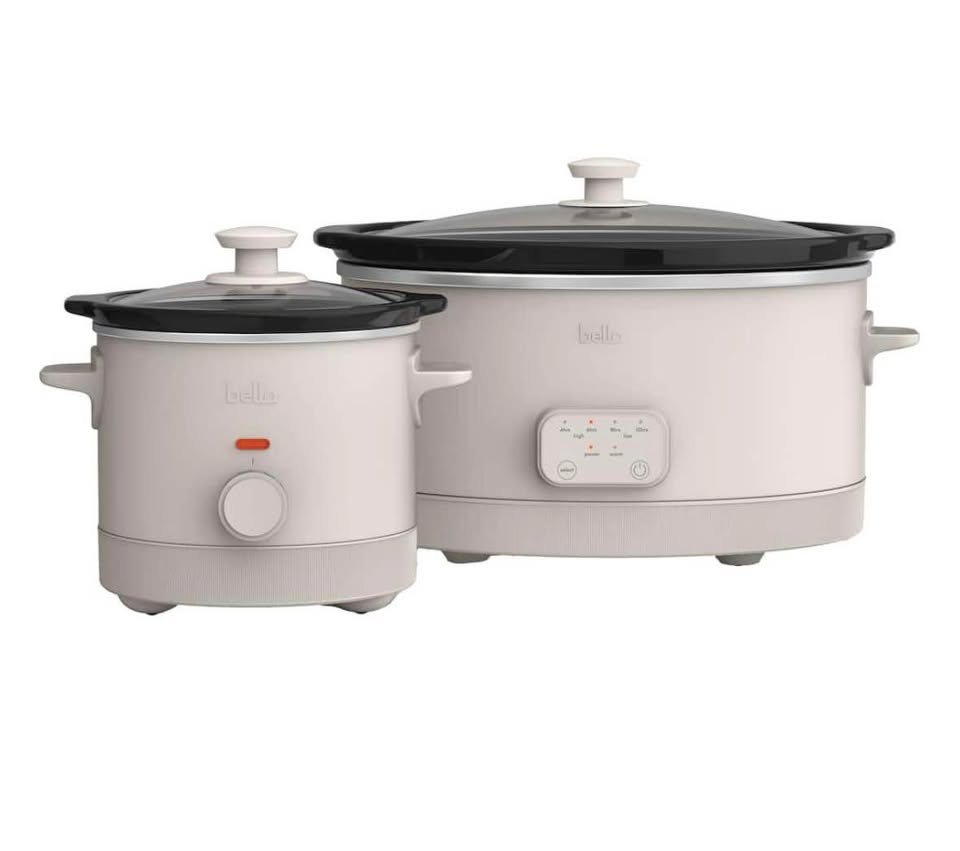 Bella 6Qt & 2Qt Slow Cooker Set