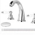 AKLFGN 8 in. Widespread 2-Handle Bathroom Faucet in Polished Chrome with Pop-Up Drain