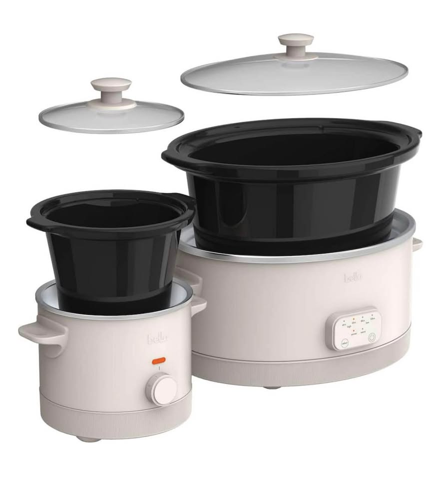 Bella 6Qt & 2Qt Slow Cooker Set
