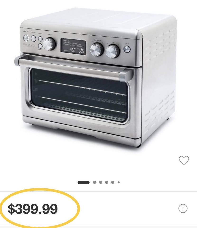 GreenPan Elite Air Fryer Toaster Oven