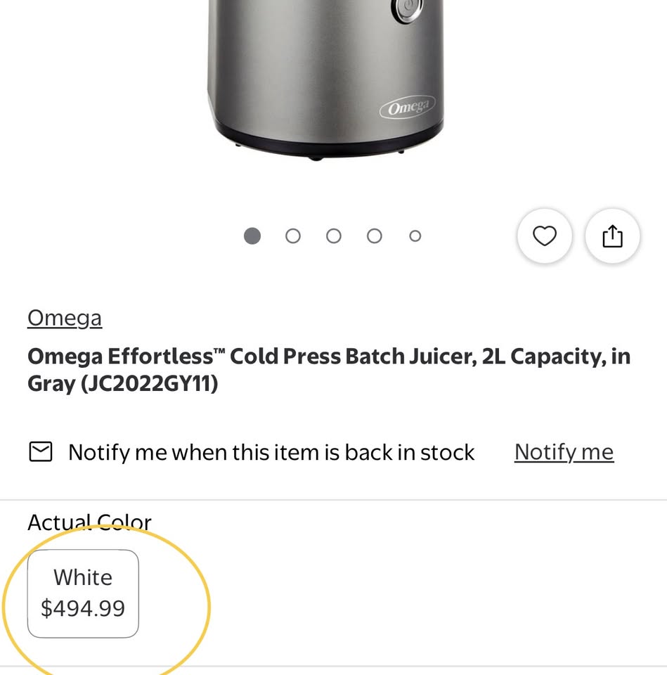 Omega JC2022 Effortless Batch Cold Press Juicer
