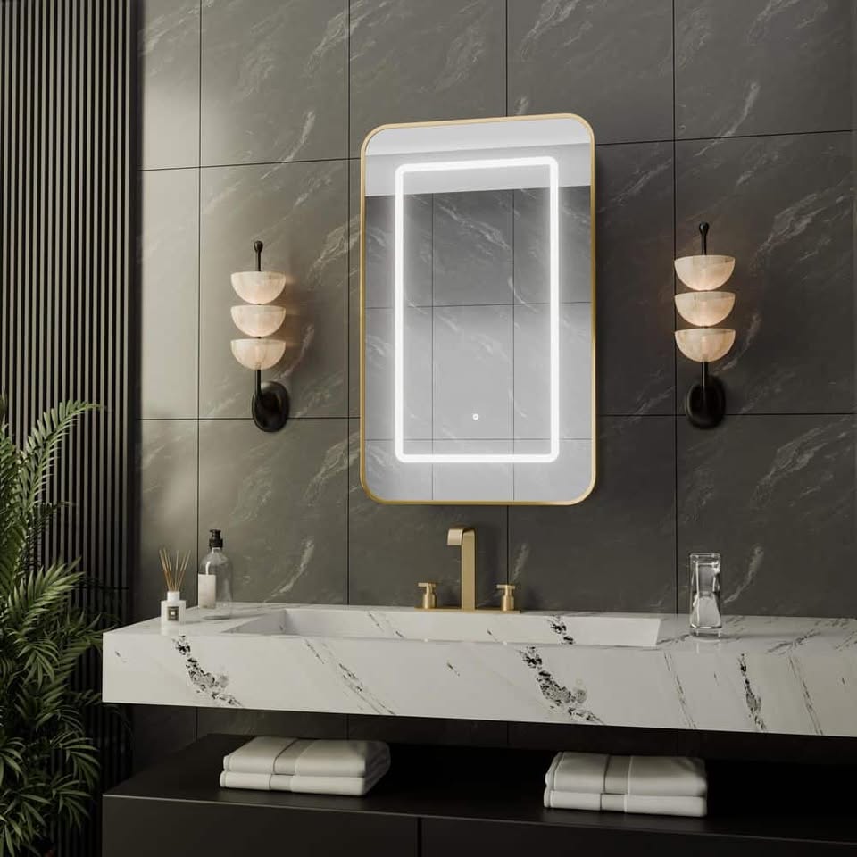 Peorsily 24" x 32" LED medicine cabinet