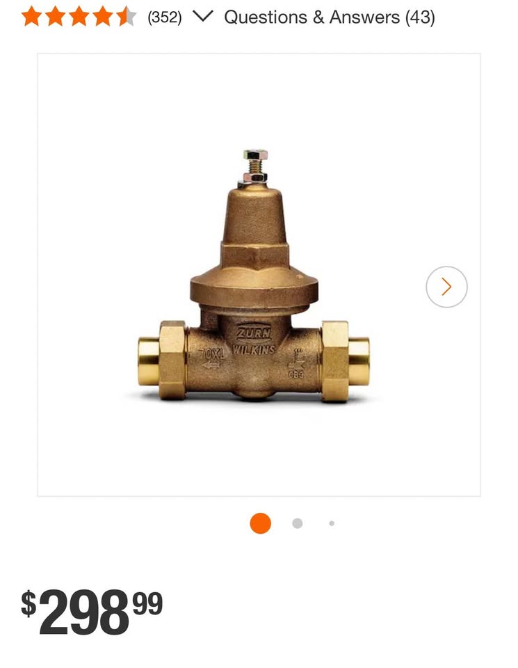 Wilkins 1 in. 70XL Pressure-Reducing Valve with Double Union FNPT 1-70XLDU