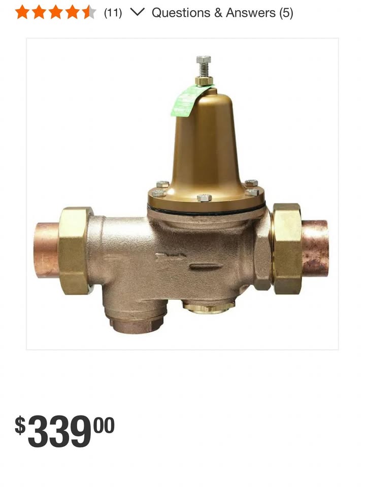 Watts 3/4 in. Lead-Free Brass Pressure-Reducing Valve