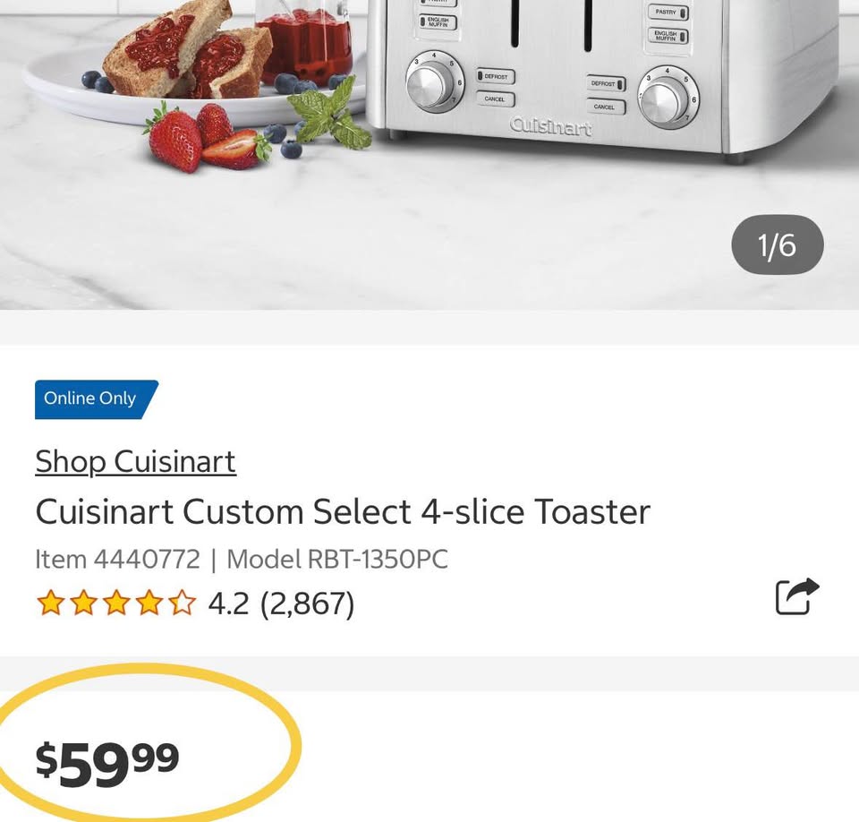 Cuisinart Custom Select 4-Slice Toaster