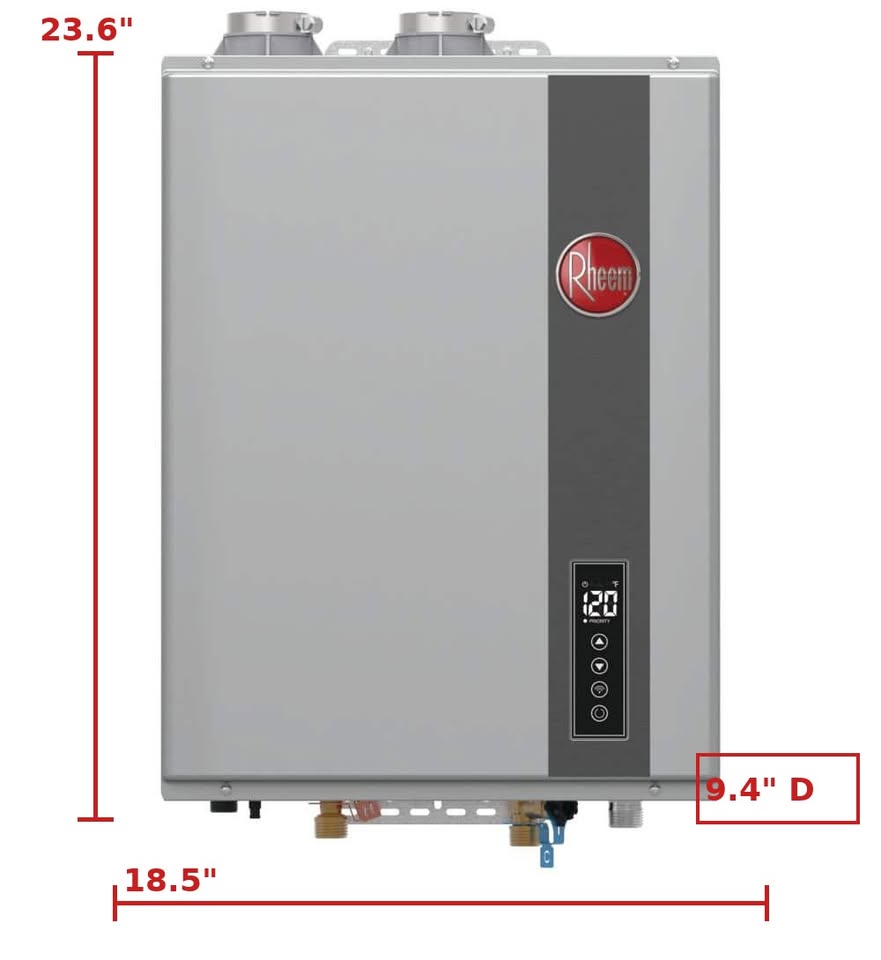 Rheem Performance Platinum 9.5 GPM Indoor/Outdoor Natural Gas Tankless Water Heater