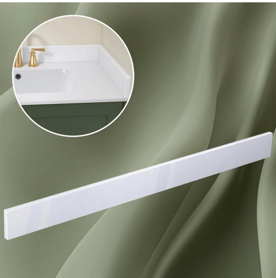NTQ 42 in Vanity Backsplash Glossy White
