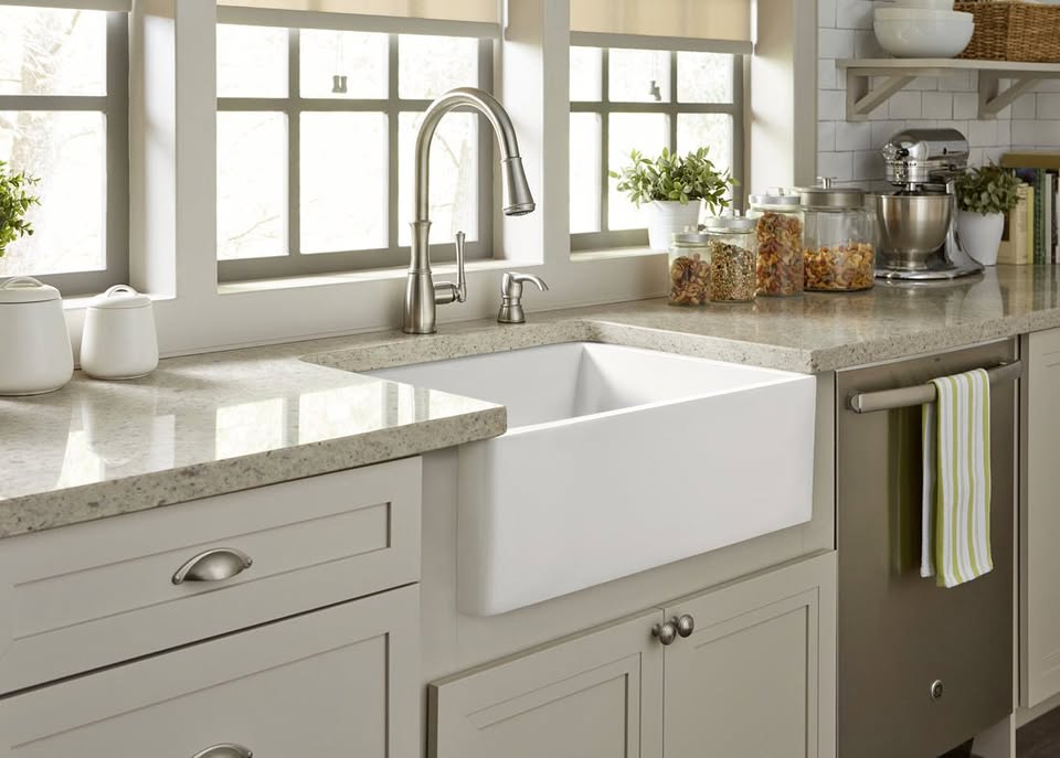 SINKOLOGY Austen 24" Farmhouse Fireclay Kitchen Sink