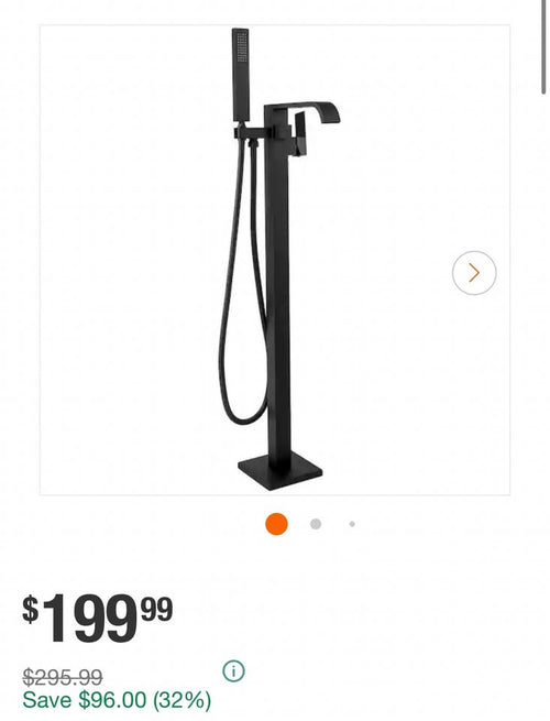 AKDY Freestanding Tub Faucet Matte Black
