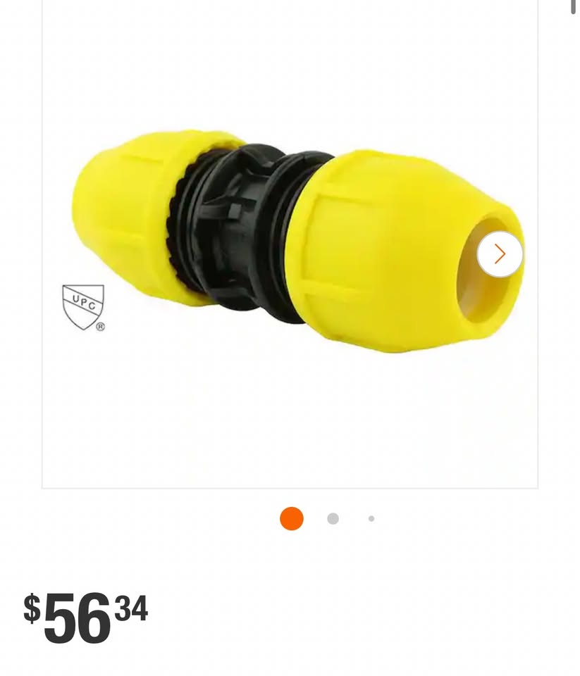 HOME-FLEX 1-1/2 in Underground Gas Pipe Coupler