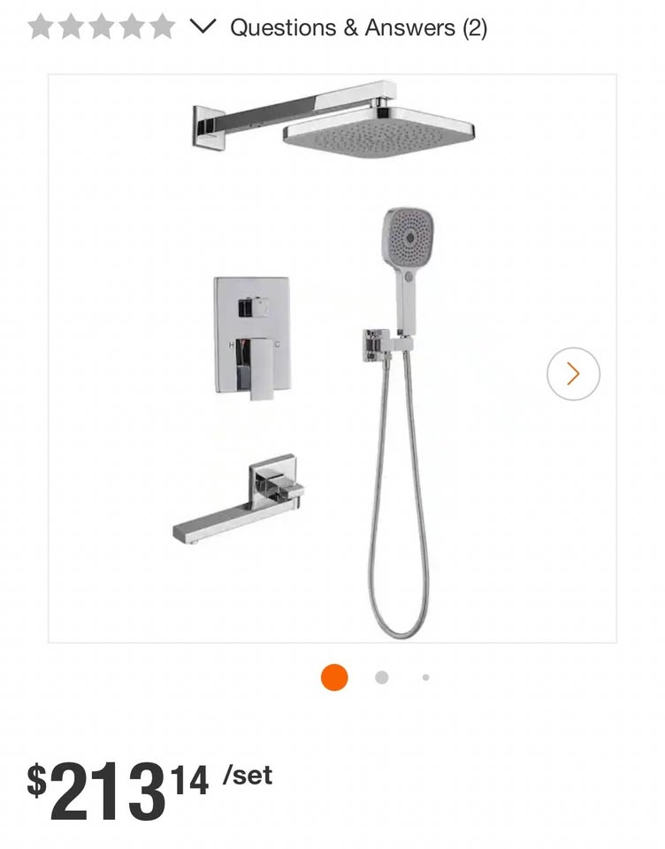 ELLO&ALLO Tub & Shower Faucet Set