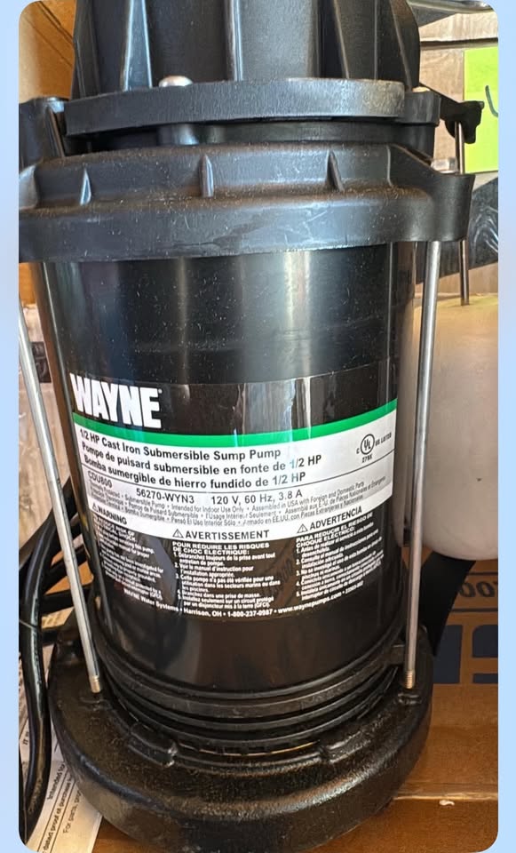 Wayne 1/2 HP Cast Iron Sump Pump