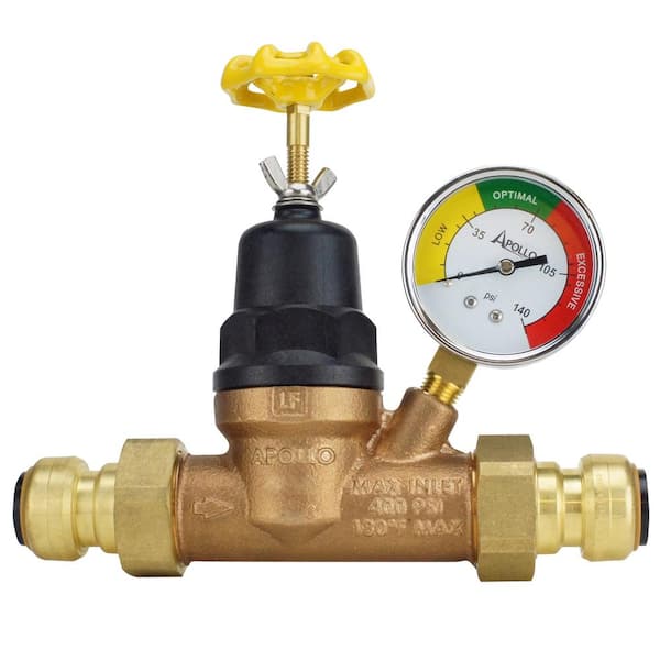 Tectite 3/4" Water Pressure Regulator w/ Gauge