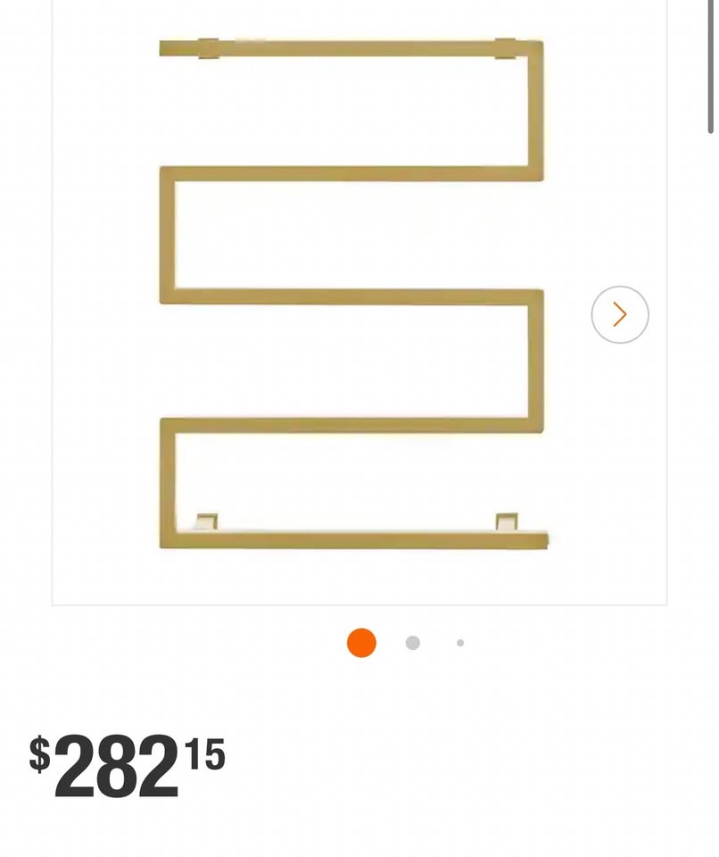 Swiss Madison 5-Bar Towel Warmer, Brushed Gold