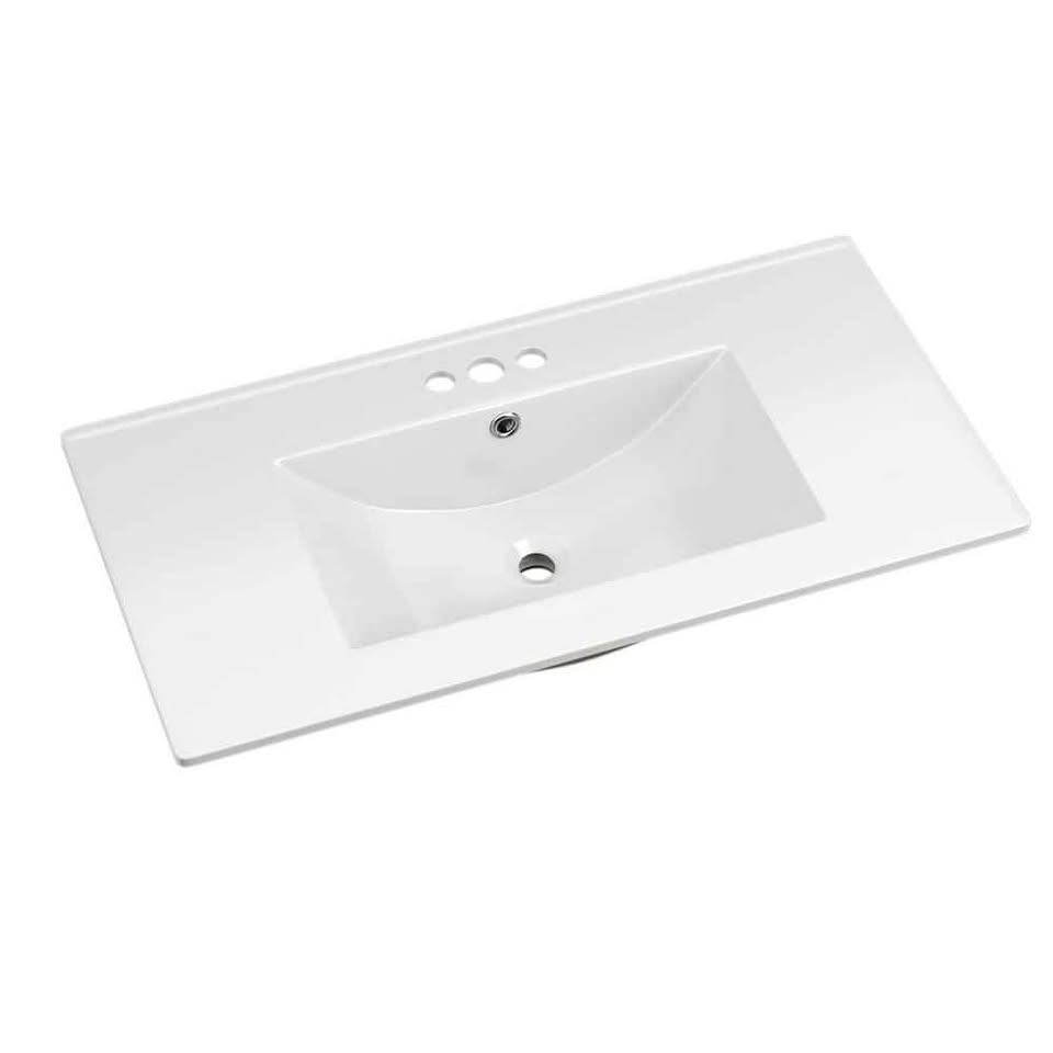HOMEIBRO 36 in. Ceramic Vanity Top