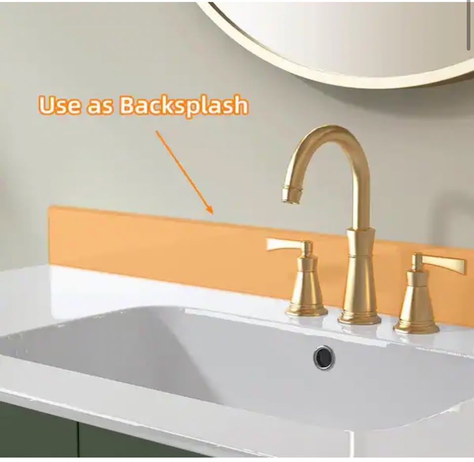NTQ 42 in Vanity Backsplash Glossy White