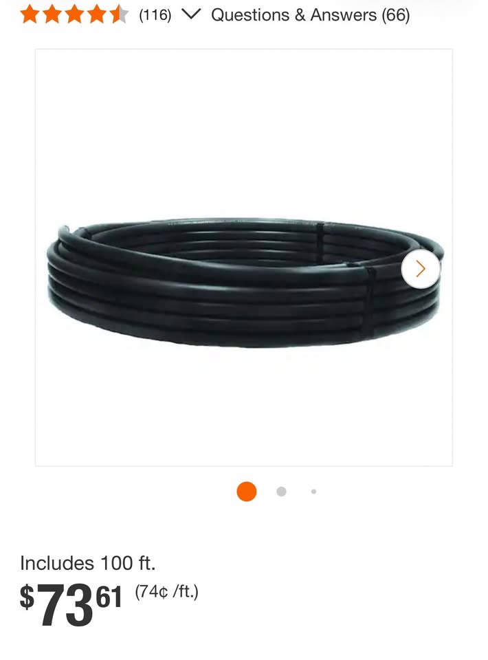 Advanced Drainage Systems 3/4 in. x 100 ft. IPS 160 PSI NSF Poly Pipe