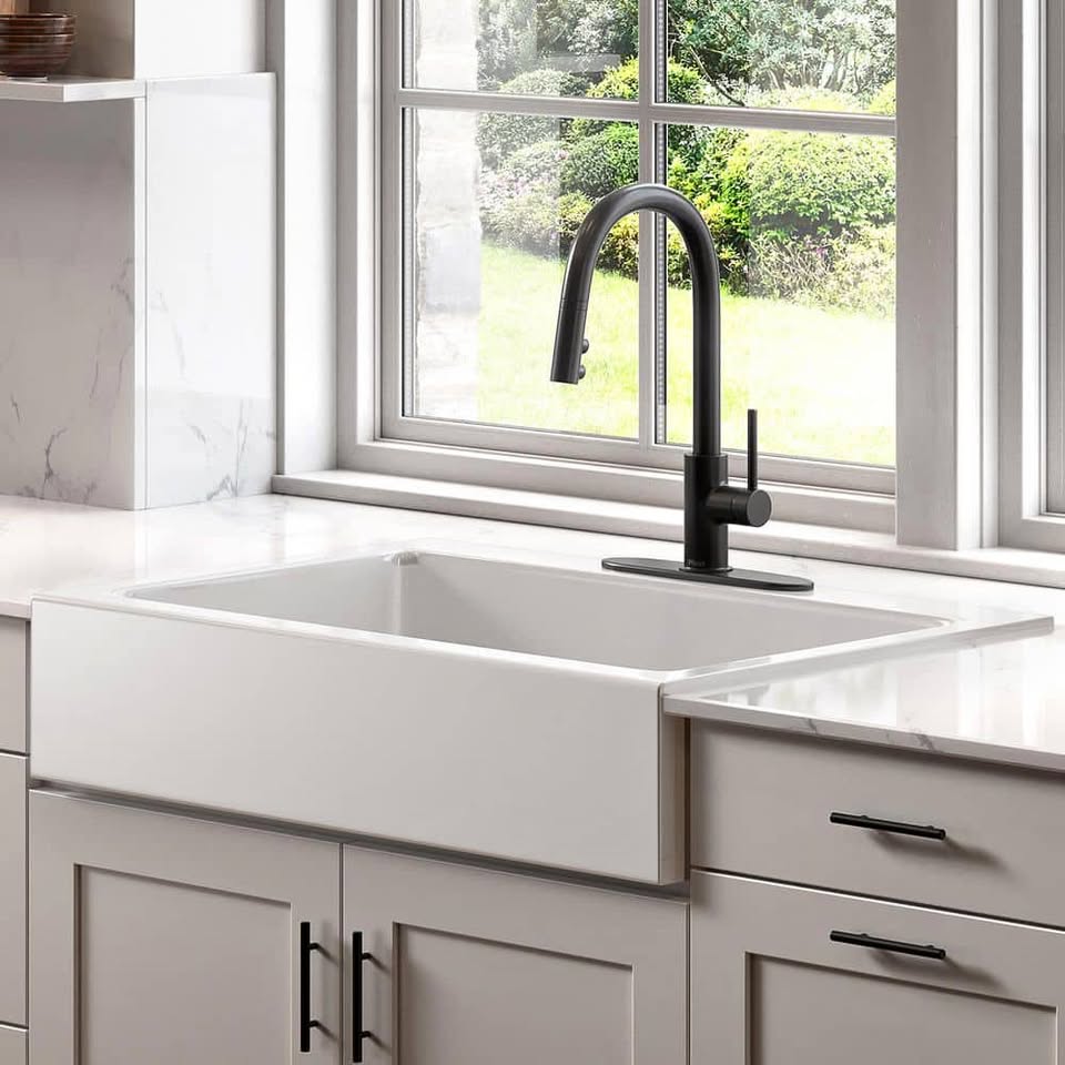 SINKOLOGY Parker 34 in. Farmhouse Kitchen Sink