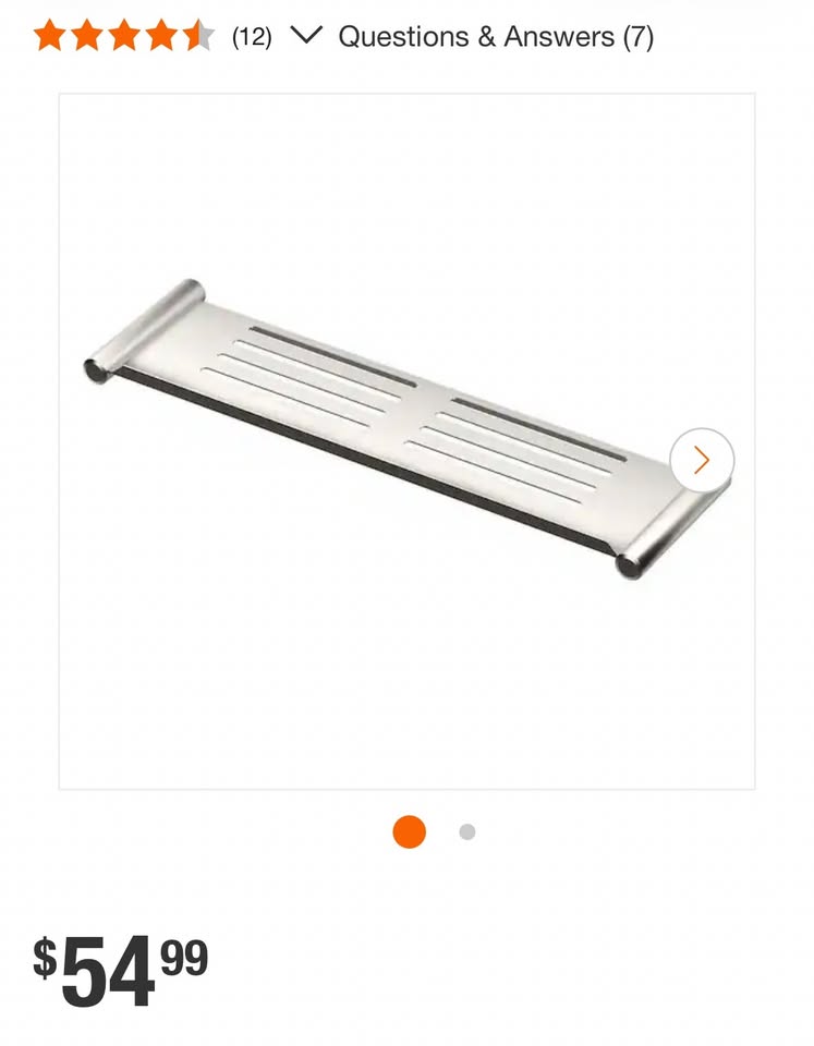 Gatco 19 in. Elegant Shower Shelf
