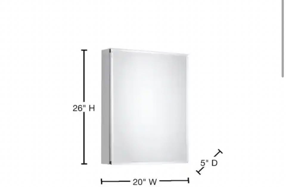 Pegasus 20 x 26 in. Rectangular Medicine Cabinet