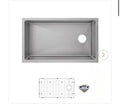 Glacier Bay Tight Radius 31 in. Undermount Single Bowl 18-Gauge Stainless Steel Kitchen Sink
