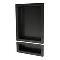 Tile Redi 16x26 Double Shower Niche Set Black RND1620S-6