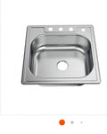 Glacier Bay 25 in. Drop-In Single Bowl Stainless Steel Kitchen Sink