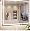 KeonJinn 40x36 Frameless LED Lighted Bathroom Mirror