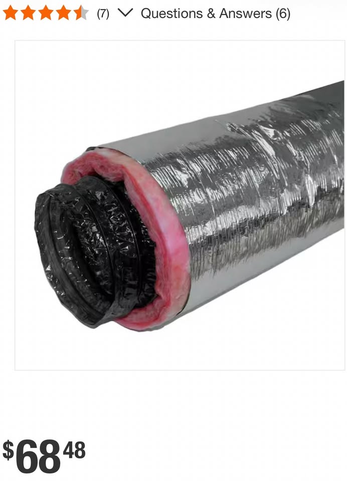 Everbilt 6 in. x 25 ft. R6 Insulated Flexible Duct