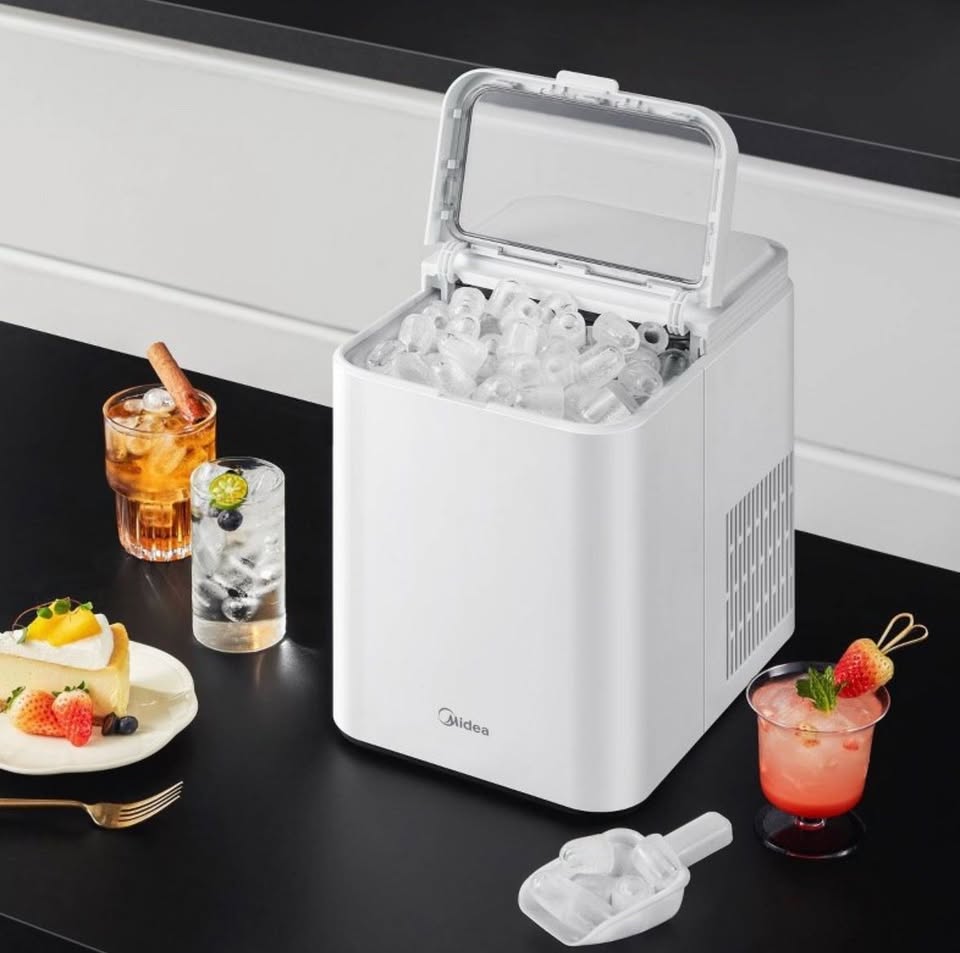 Midea Countertop Bullet Ice Maker - White