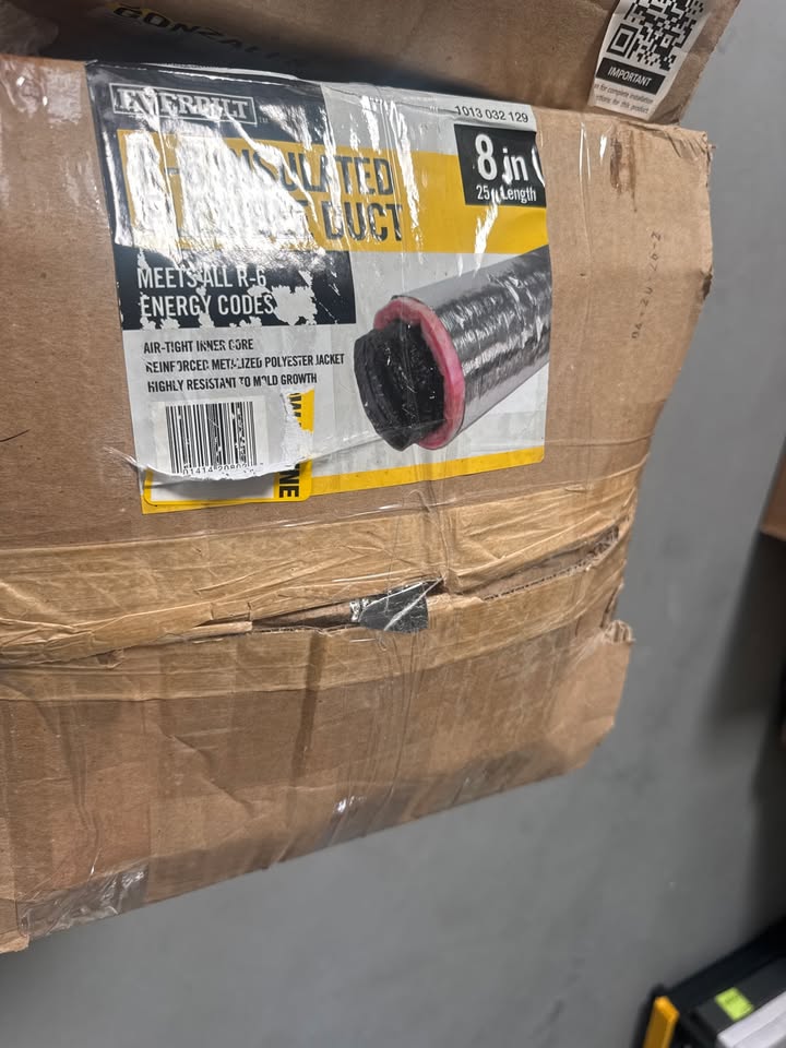 Everbilt 8 in. x 25 ft. R6 Insulated Flexible Duct