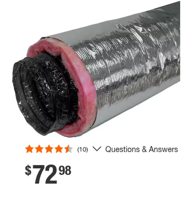 Everbilt 7 in. x 25 ft. R6 Insulated Flexible Duct
