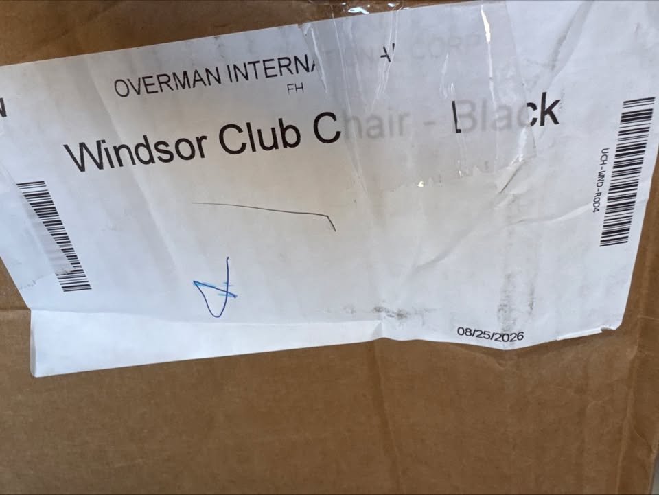 Overman International Windsor Club Chair - Black