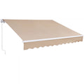 VEVOR Manual Retractable Patio Awning 10 x 8 ft - Beige