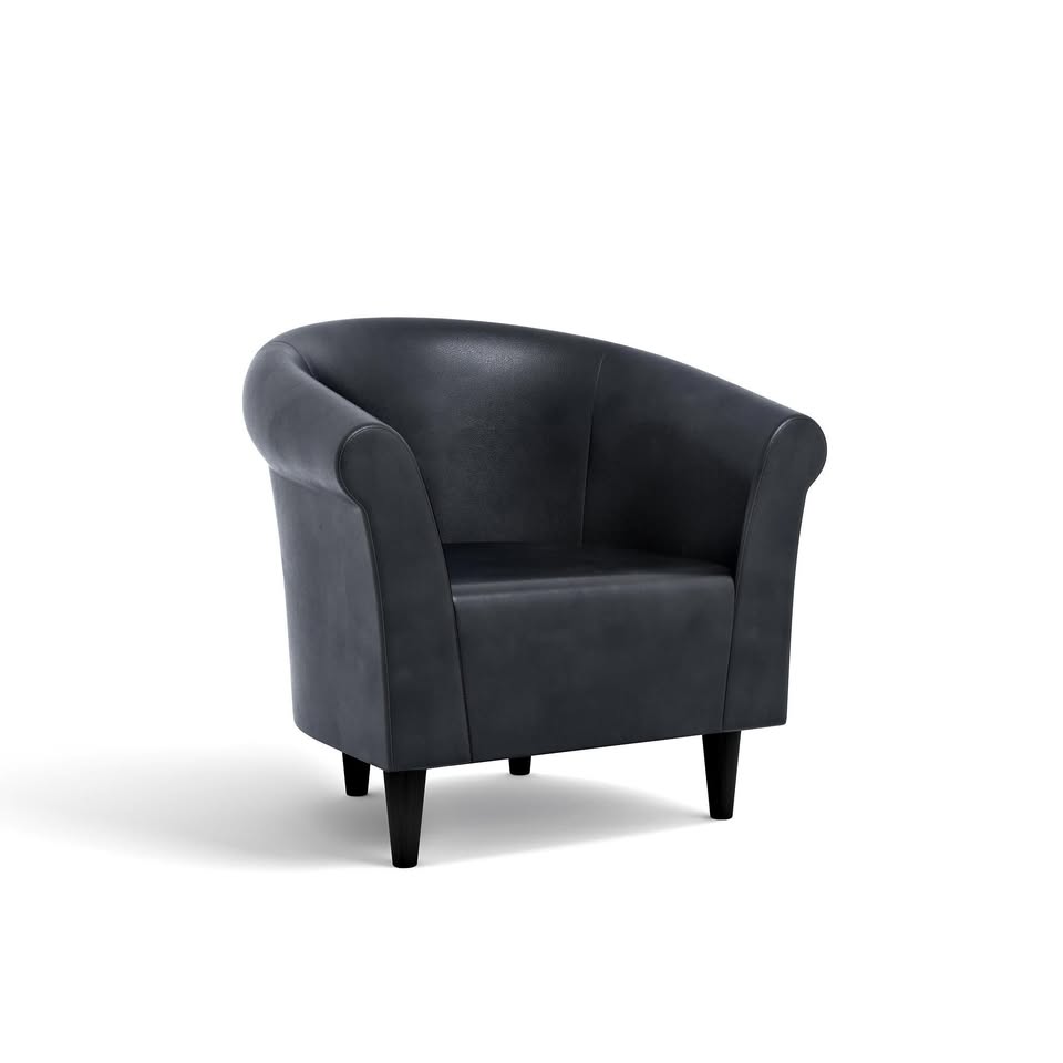 Overman International Windsor Club Chair - Black