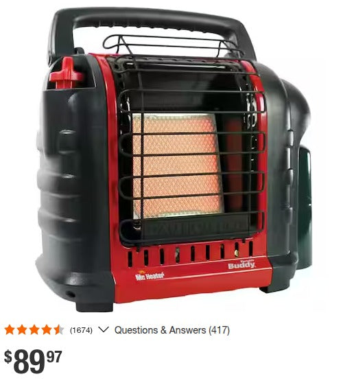 Mr. Heater Portable Buddy 9,000 BTU Portable Propane Heater F232000