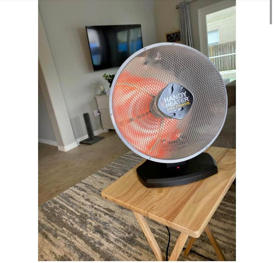 Handy Heater 1200W Oscillating Ceramic Parabolic Space Heater