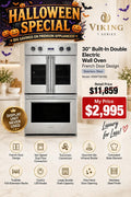 Viking 30” 7 Series French Door Double Electric Oven – Stainless Steel